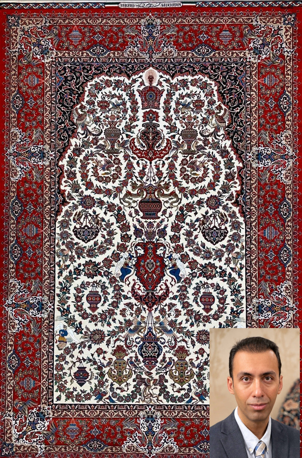 Farzad Bagher Seirafian  A Contemporary Continuation of the Seirafian Family Legacy in Isfahan Carpets