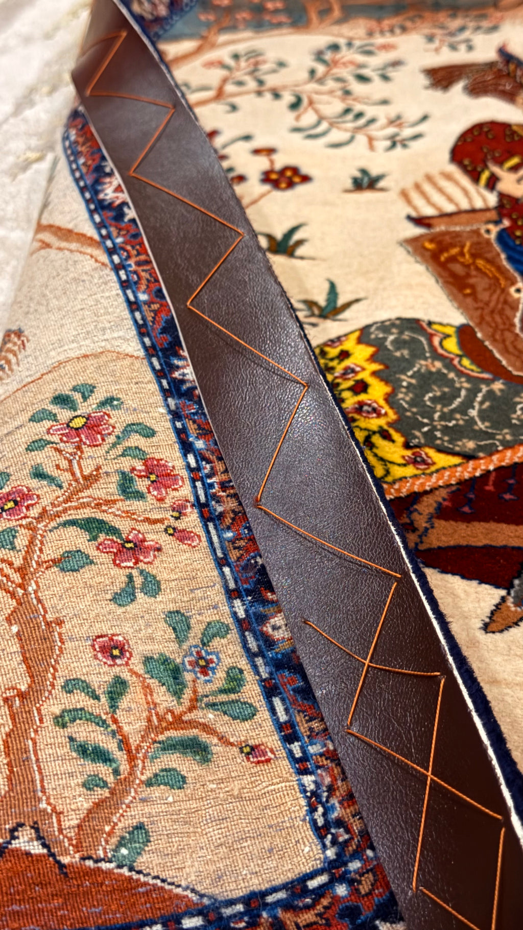 Royal hunting scenery carpet by master Weaver Farzad Bagher Seirafian