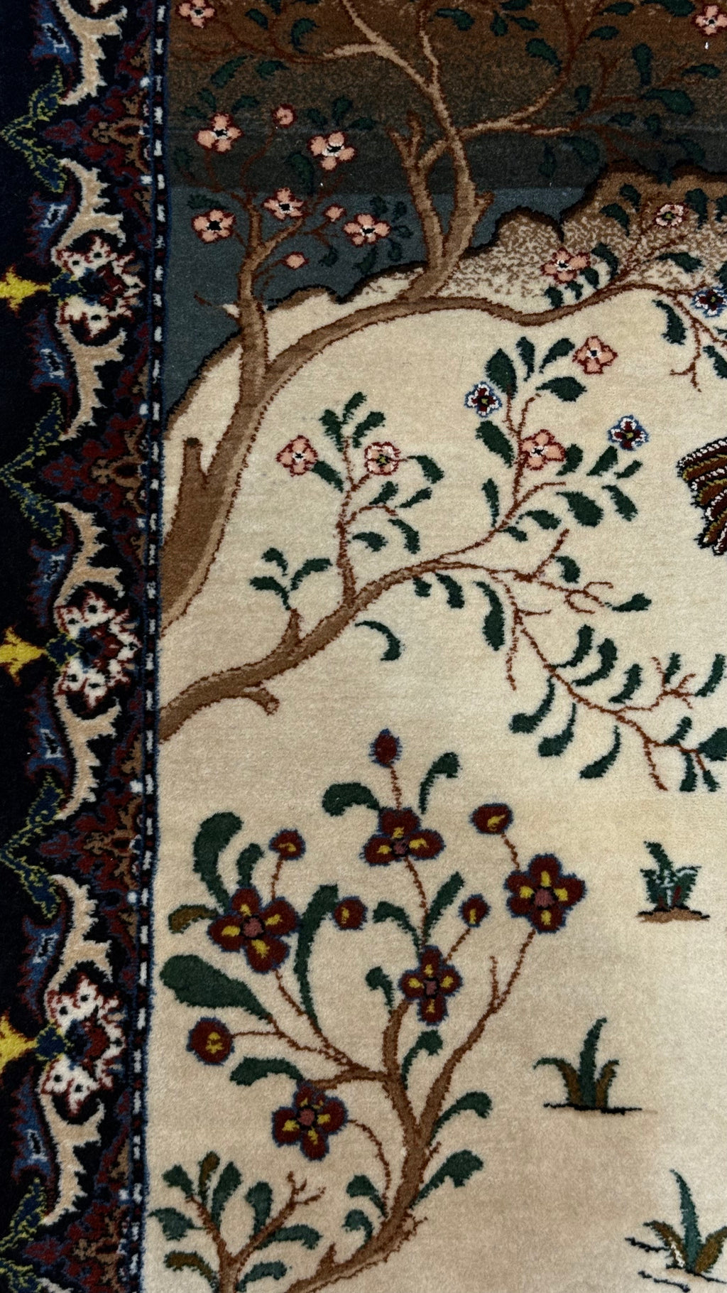Royal hunting scenery carpet by master Weaver Farzad Bagher Seirafian